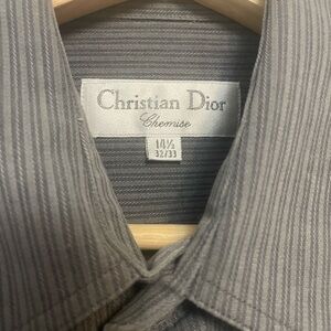 Dior Men's grey Pinstripe Dress Shirt
